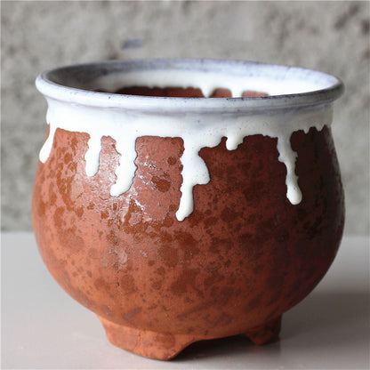 Ceramic Retro Flower Pots For Home Balcony
